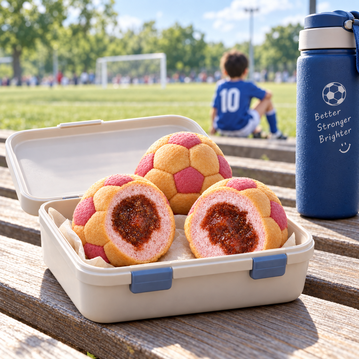 Strawberry Soccer Bread
